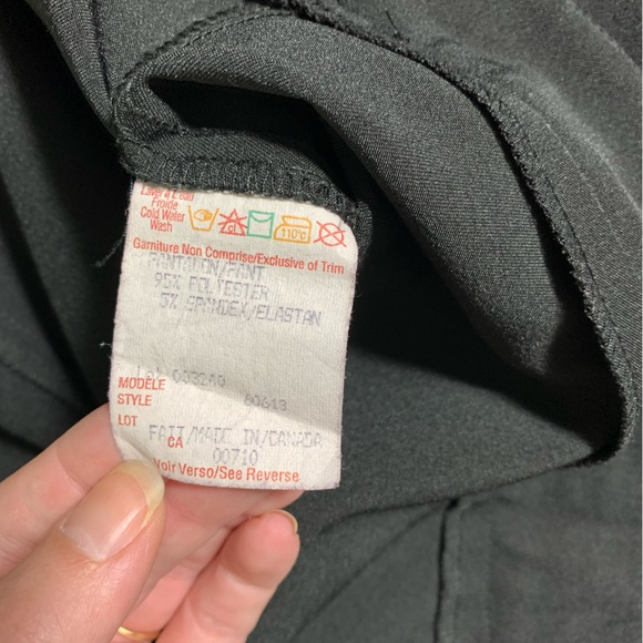 Joseph Ribkoff | Black Button Detail Dress Pants - 16 - Picture 5 of 5